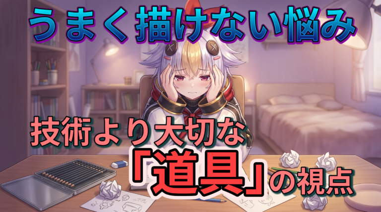 『絵が上手く描けない悩みを持つあなたへ。技術より大切な「道具」の視点』