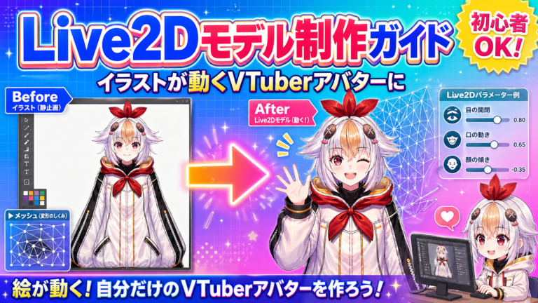 Live2DでVTuberモデルを作る方法——自作・外注の全手順