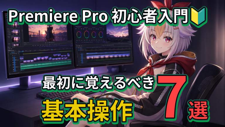 Premiere Pro 初心者入門｜最初に覚えるべき基本操作7選【2026年版】