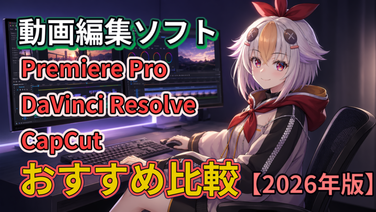 動画編集ソフトおすすめ比較2026年4月最新｜Premiere Pro・DaVinci Resolve・CapCut・Filmoraを実務目線で徹底比較