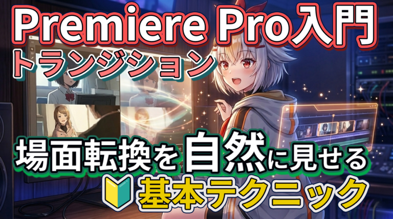 Premiere Proのトランジションの使い方入門｜場面転換を自然に見せる基本テクニック