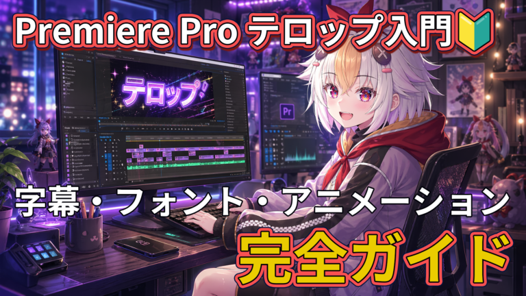 Premiere Proのテロップ（字幕）の入れ方完全ガイド｜フォント・デザイン・アニメーションまで