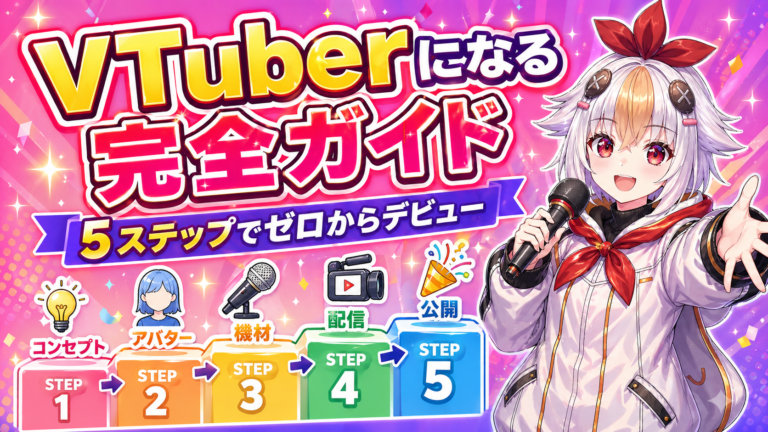 VTuberになるための完全ガイド——5ステップでゼロからデビューまで