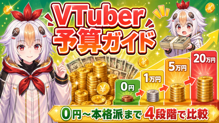 VTuber活動の予算完全ガイド——0円〜本格投資まで4段階比較