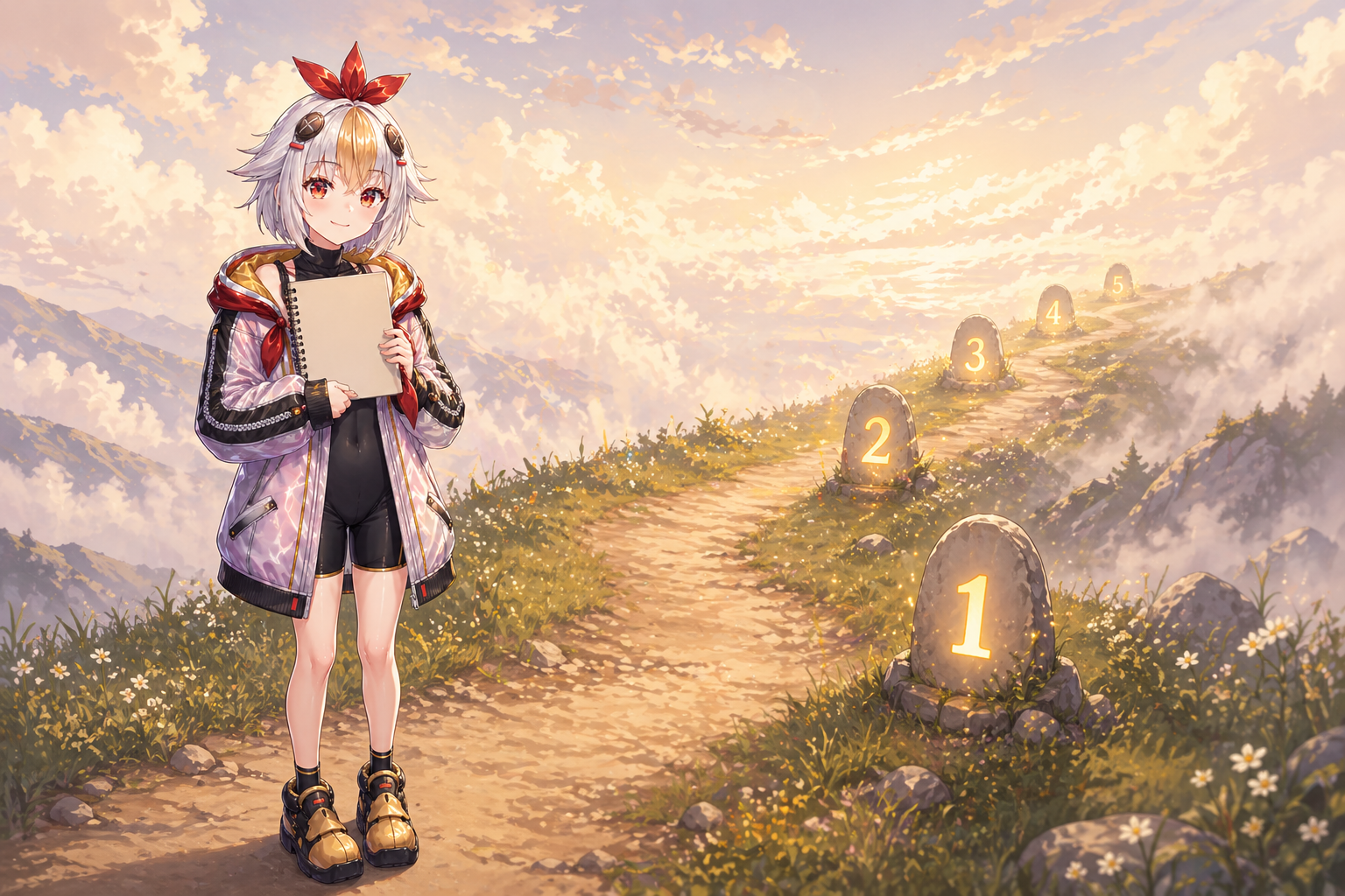 絵が描けなくて悩んでいるキャラクター