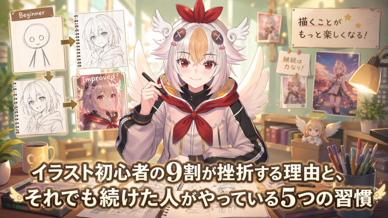 イラスト初心者の9割が挫折する理由と、それでも続けた人がやっている5つの習慣