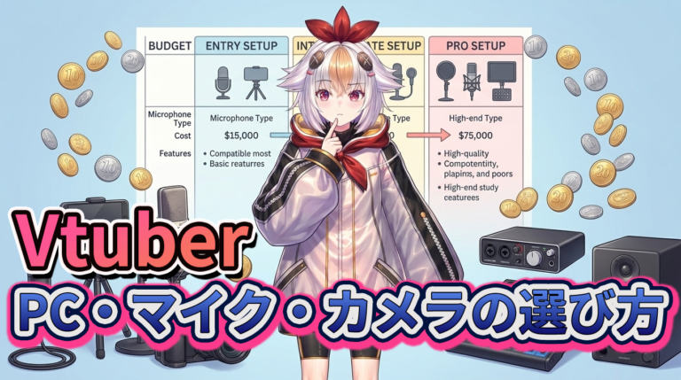 VTuberに必要な機材リスト——PC・マイク・カメラの選び方