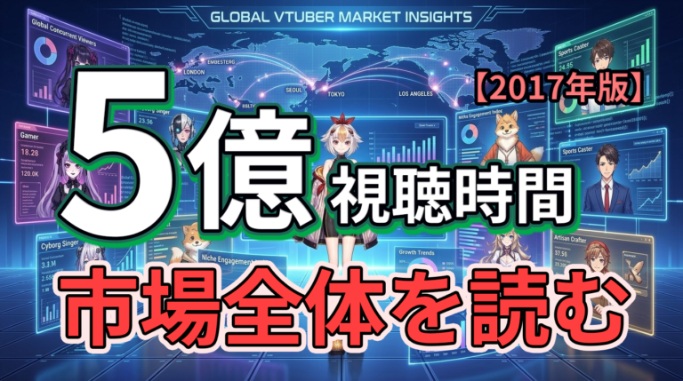 2025年VTuber市場トレンド総まとめ——5億視聴時間の市場全体を読む