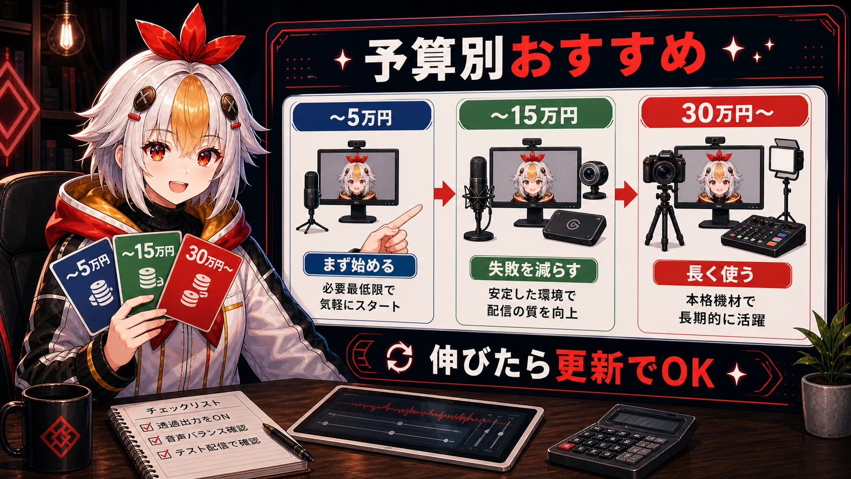 VTuberアバターの予算別おすすめルート
