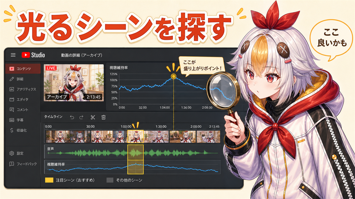 切り抜きポイントを探す