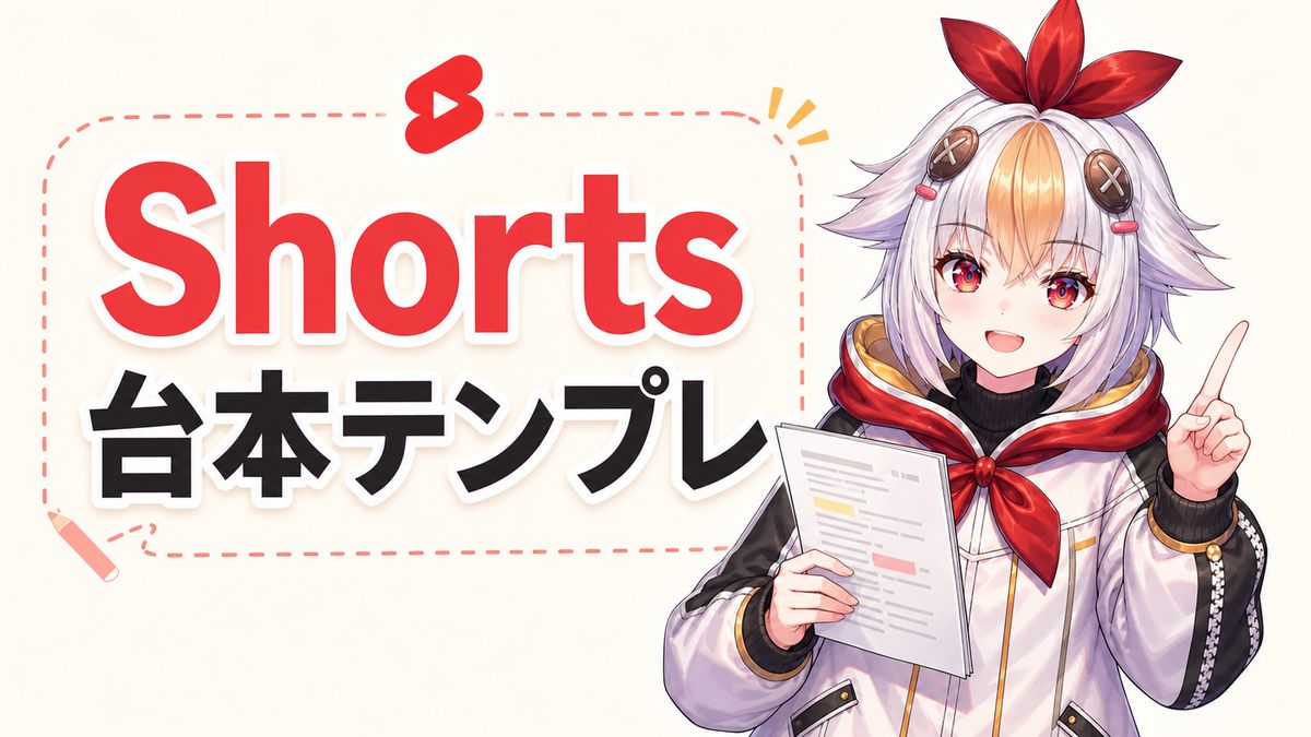 個人VTuberのShorts台本テンプレ｜30秒・60秒で伝える話し方