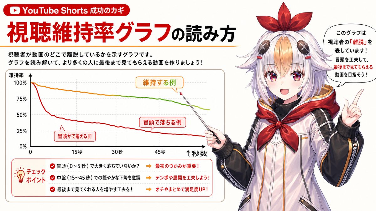 視聴維持率の見方