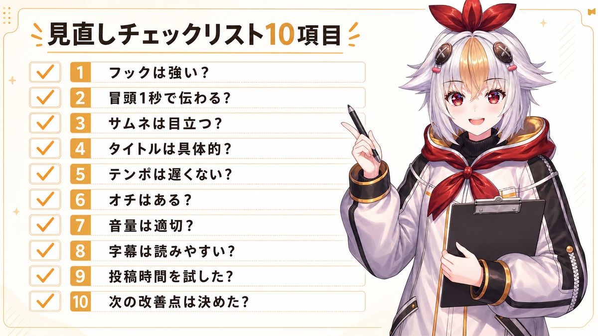 投稿文の見直しチェック