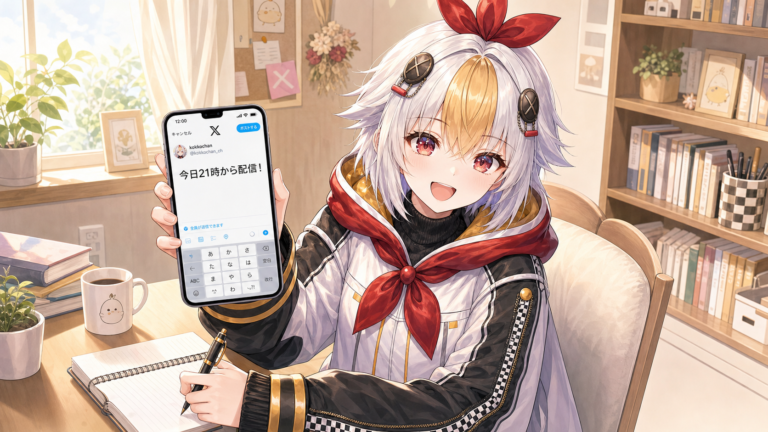 VTuber配信告知文テンプレート【2026年版】X・YouTubeコミュニティですぐ使える例文集