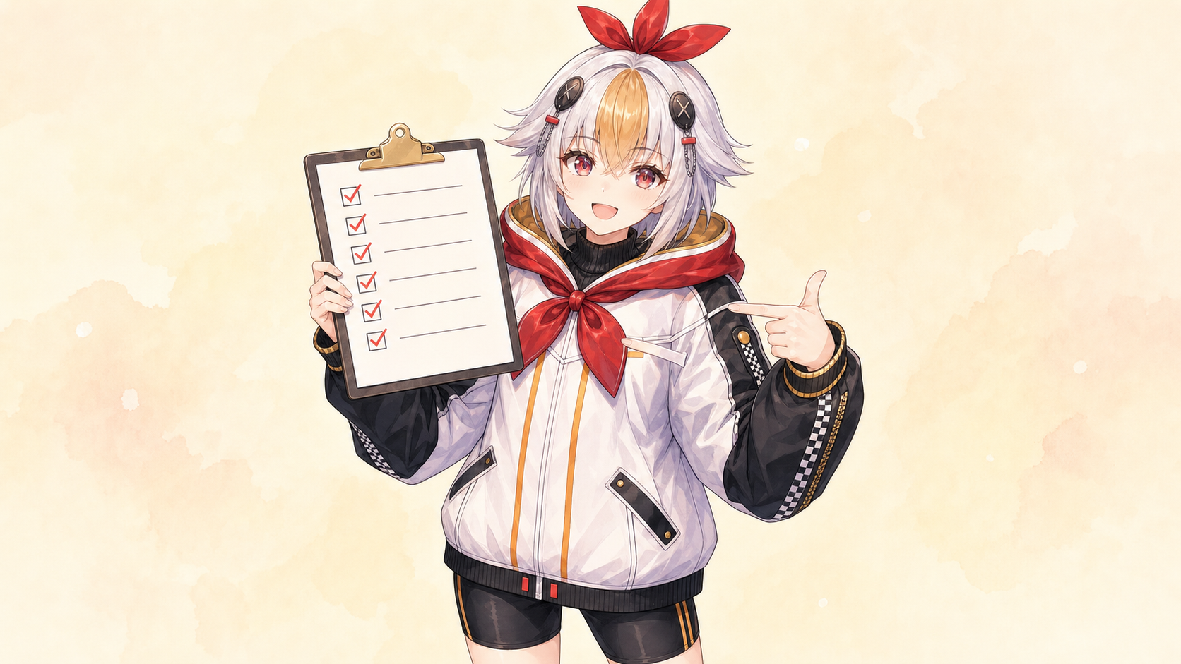 配信タイプ別の予約テンプレを持つこっこちゃん