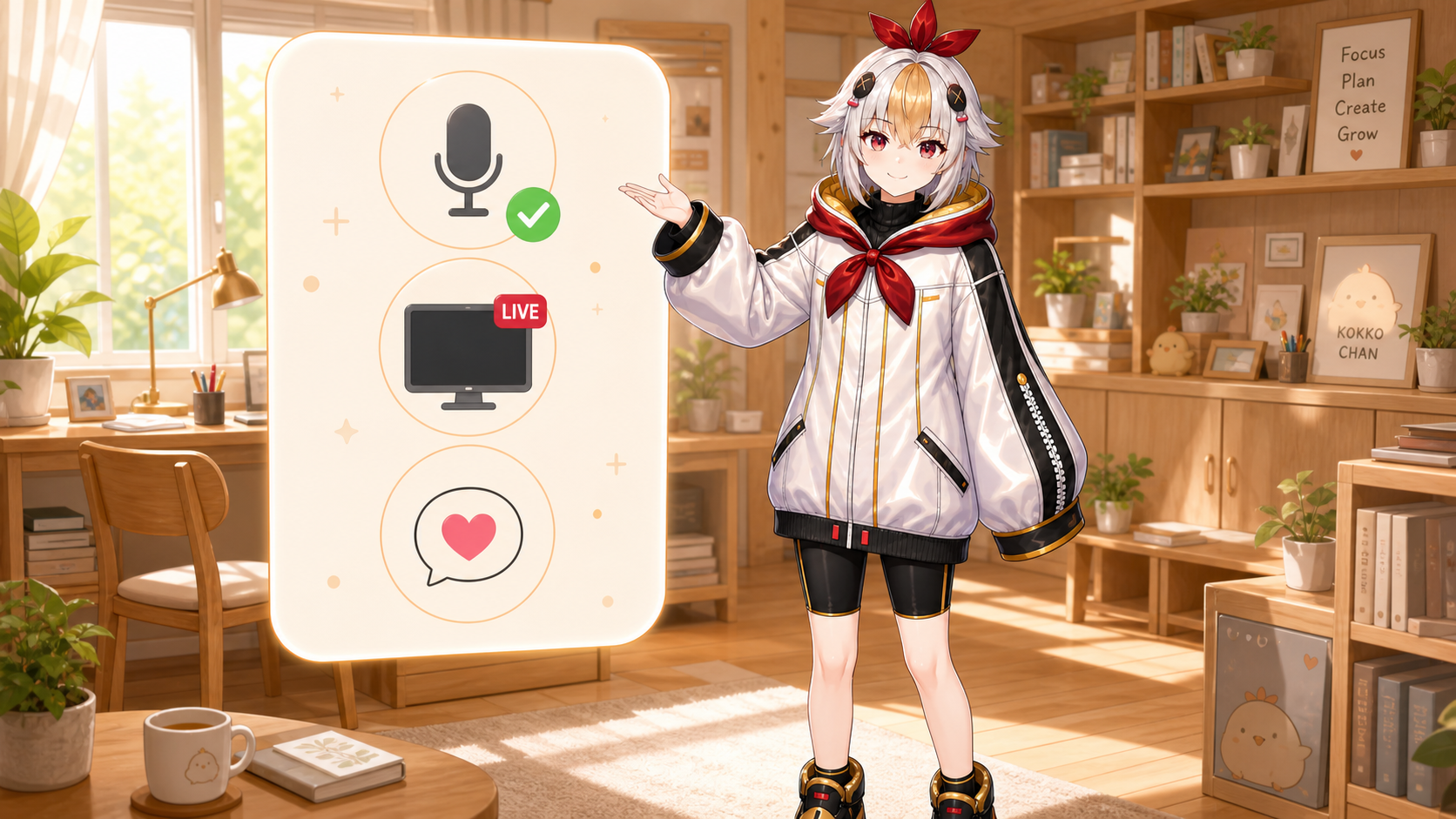 VTuber初配信の前日・当日チェックリスト(音声・OBS・配信枠・対策の要点)の挿絵
