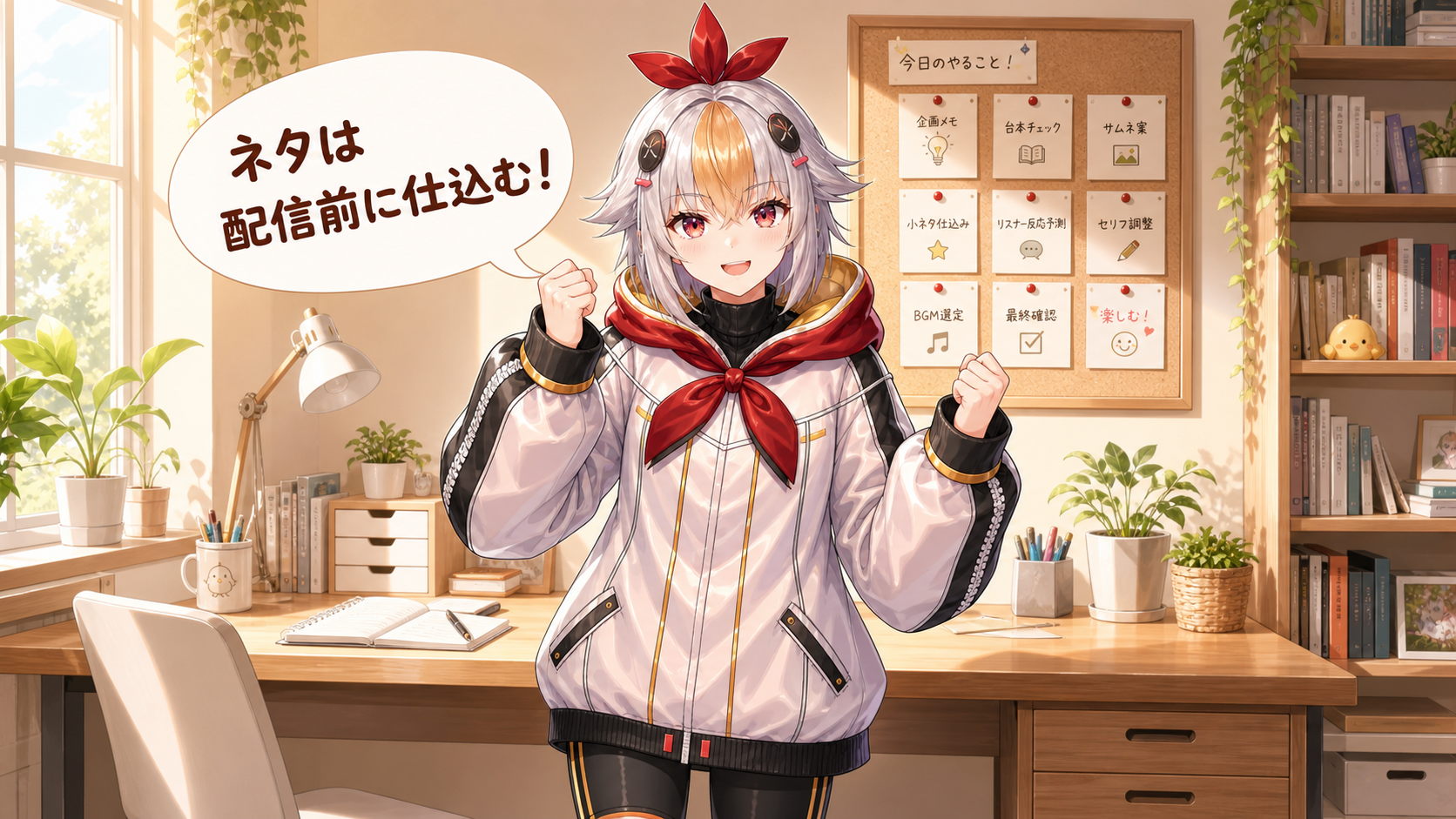 まとめ：ネタは配信前に仕込む！と話すこっこちゃん