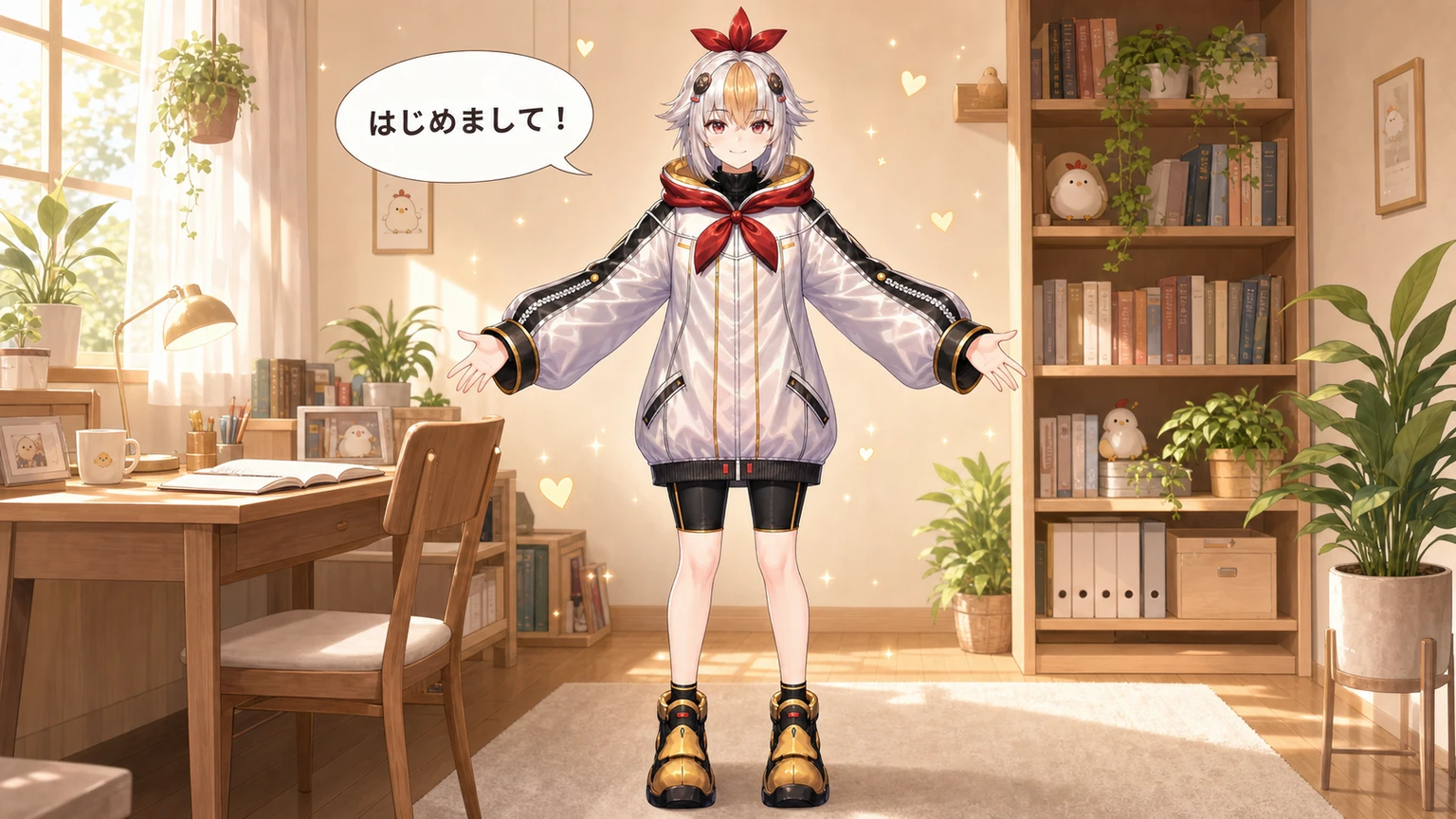 初見さんを歓迎するこっこちゃん