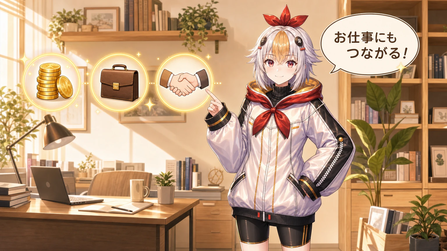 収益化や案件につながるプロフィール整備を説明するこっこちゃん