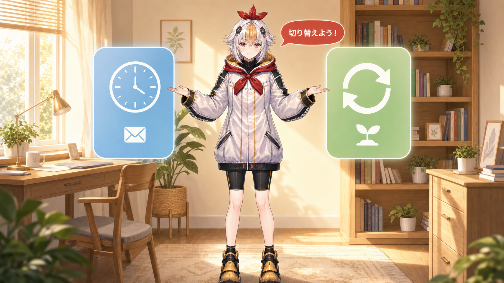 返事がない時と断られた時の2つの動き方を説明するこっこちゃん