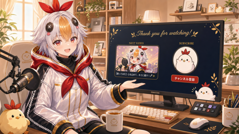 VTuber終了画面（エンドカード）の作り方【2026年版】次の動画へつながる最後20秒の整え方