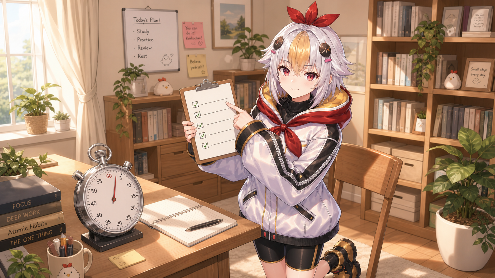 Pre-stream checklist for BGM volume and credit notation