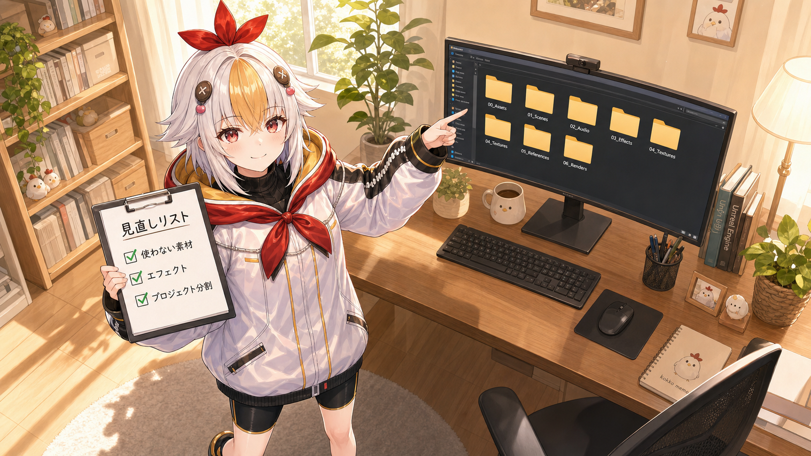 プロジェクトを整理して買い替えの目安を考えるこっこちゃん
