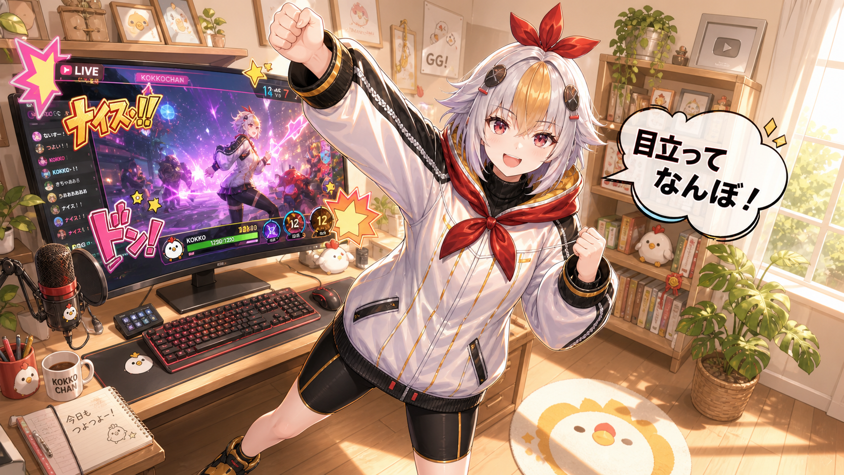 配信・ゲーム向けビビッドなカラーグレーディング作例