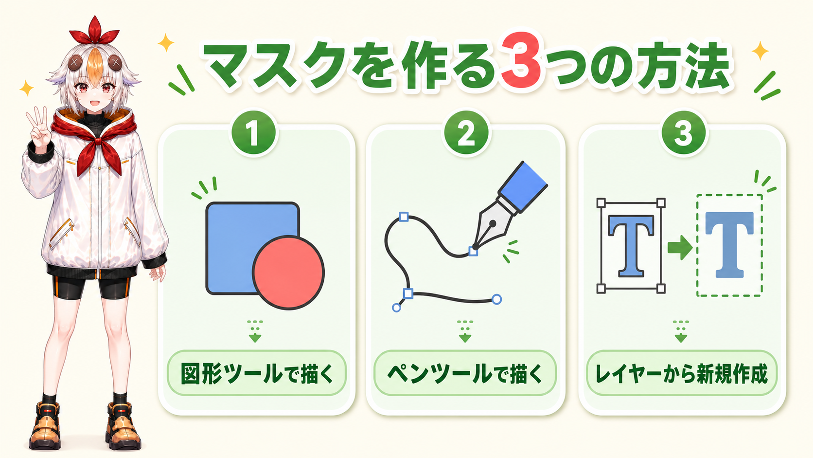 マスクを作る3つの方法