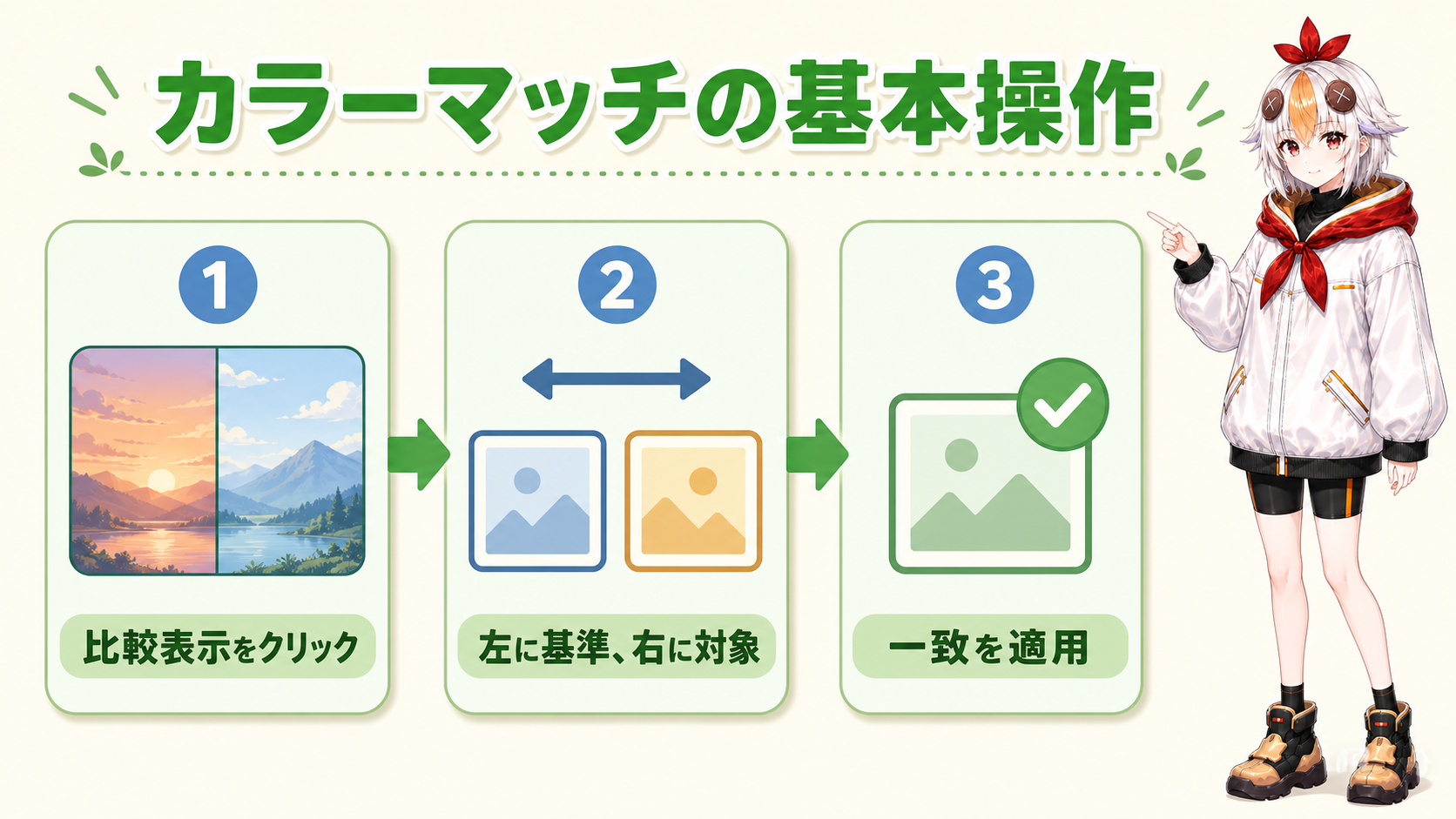 カラーマッチの基本操作
