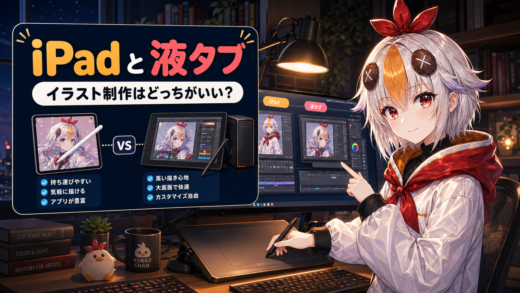 iPadと液タブの比較