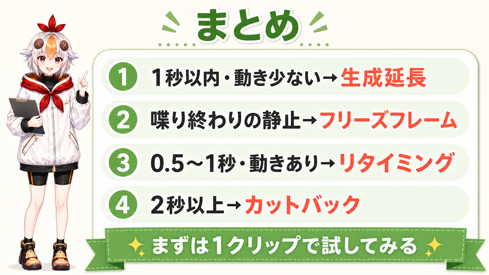 尺を伸ばす方法を選ぶ判断基準のまとめ