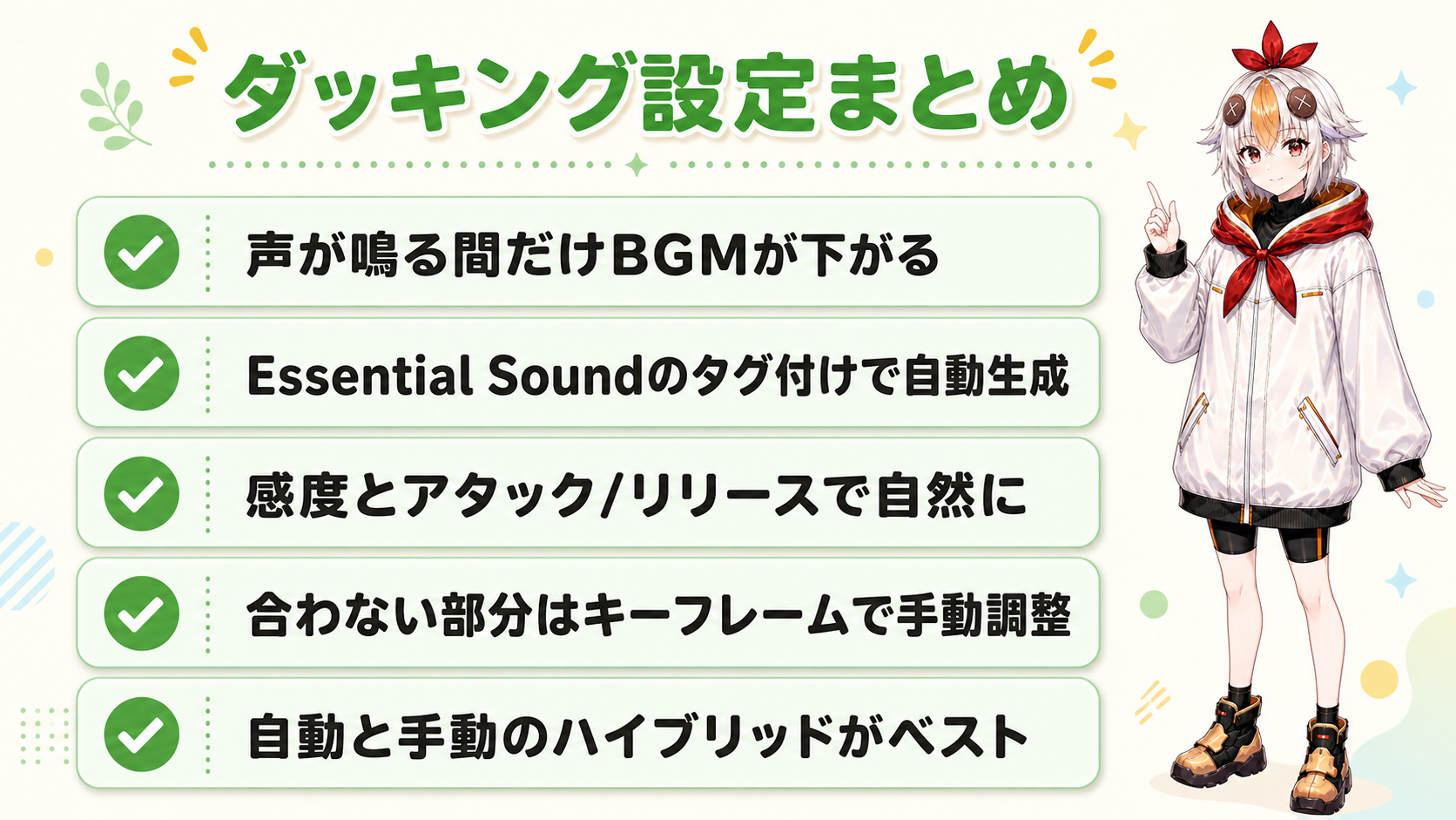 Premiere Proのダッキング設定まとめ