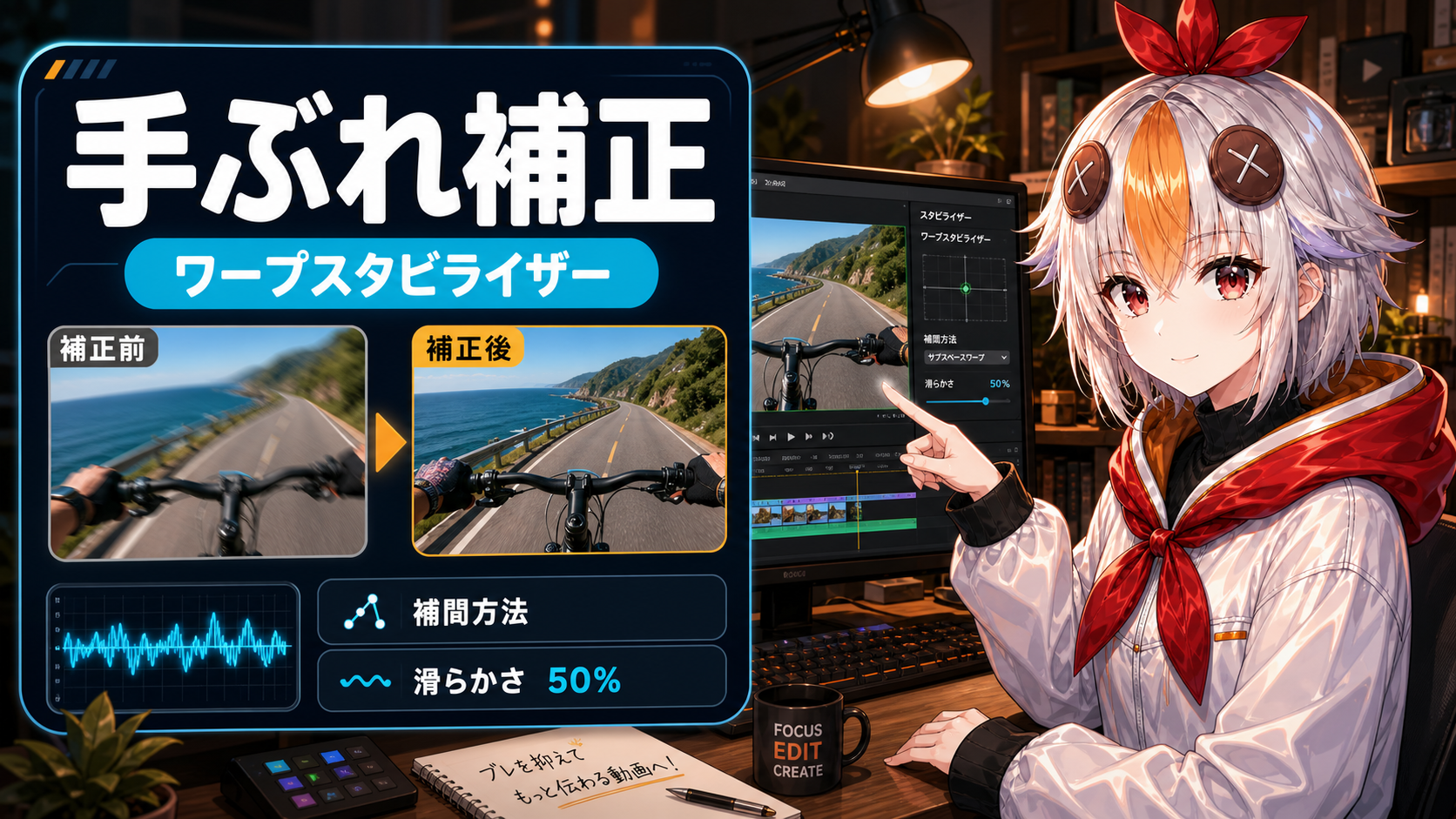手ぶれ補正のビフォーアフター