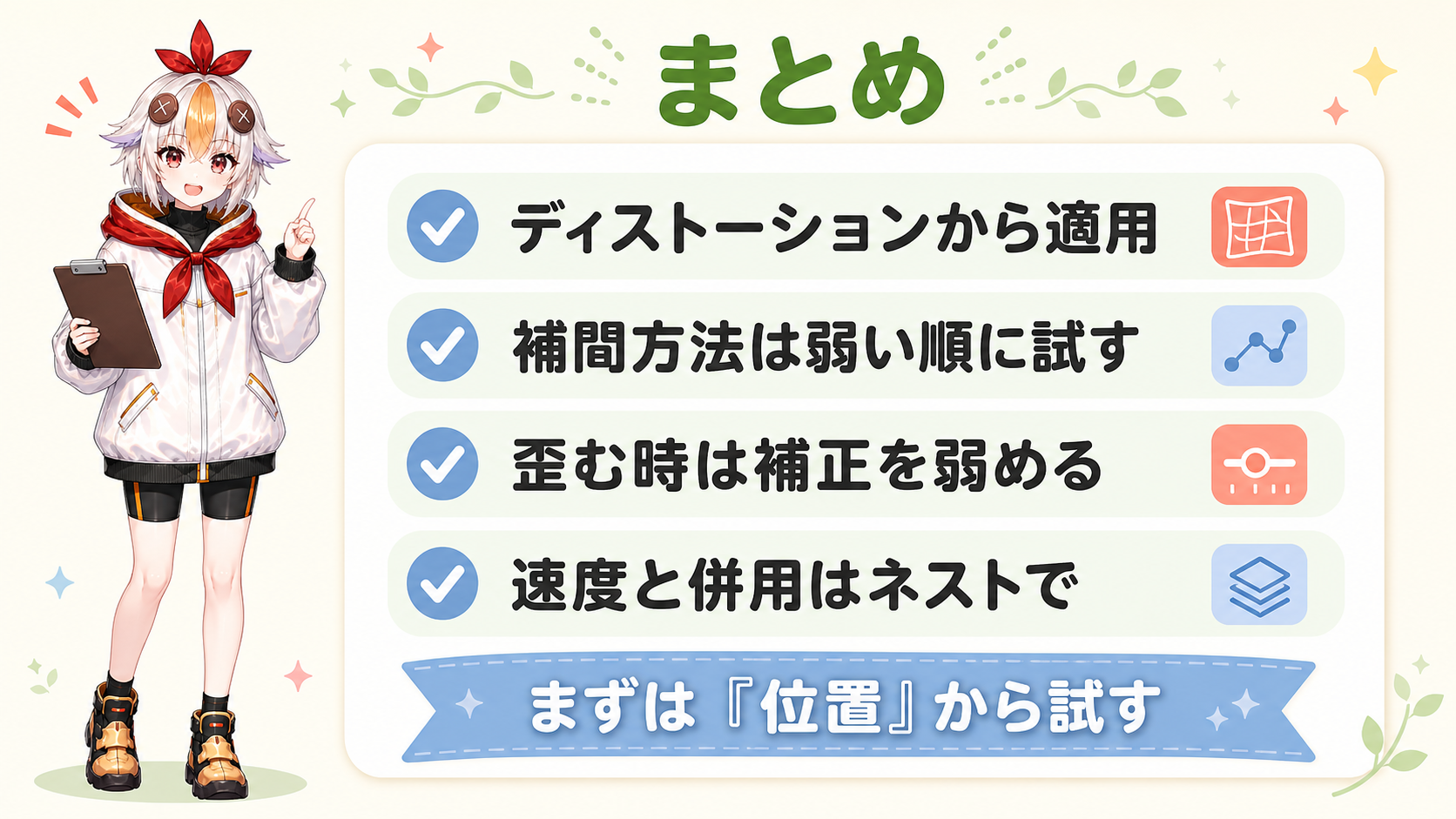 手ぶれ補正のまとめ