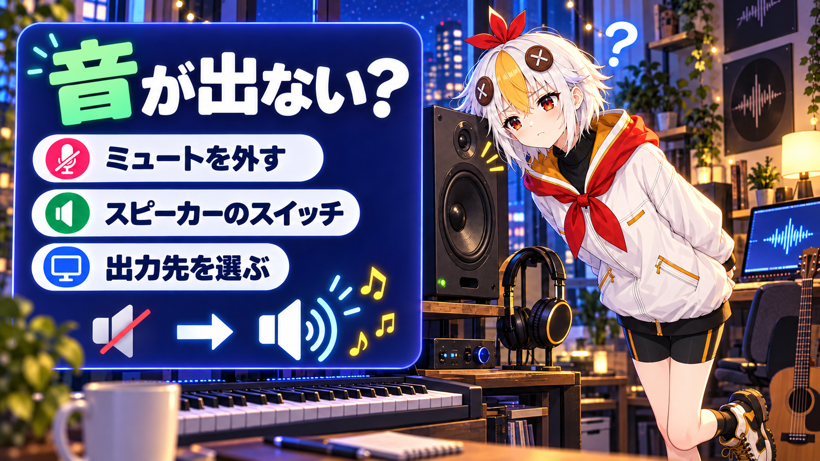 After Effectsで音が出ない時の直し方【2026年版】プレビューで音が聞こえない時に確認する5つの場所