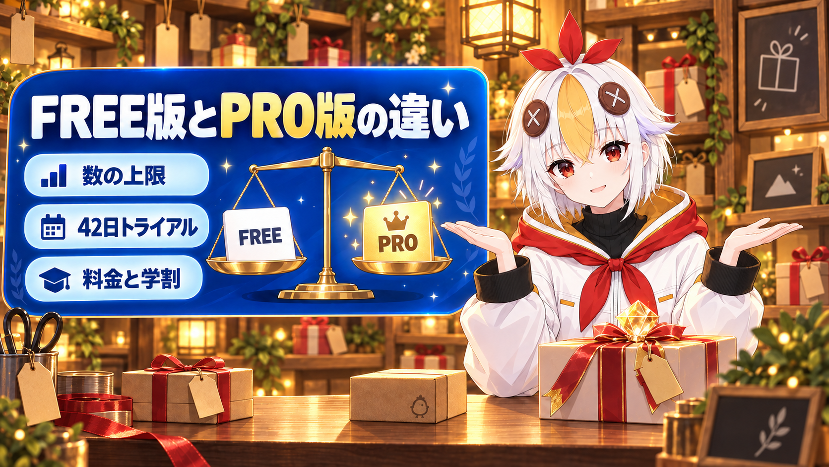 Live2D CubismのFREE版とPRO版の違いを、制限・料金・切り替えの目安で解説するアイキャッチ画像