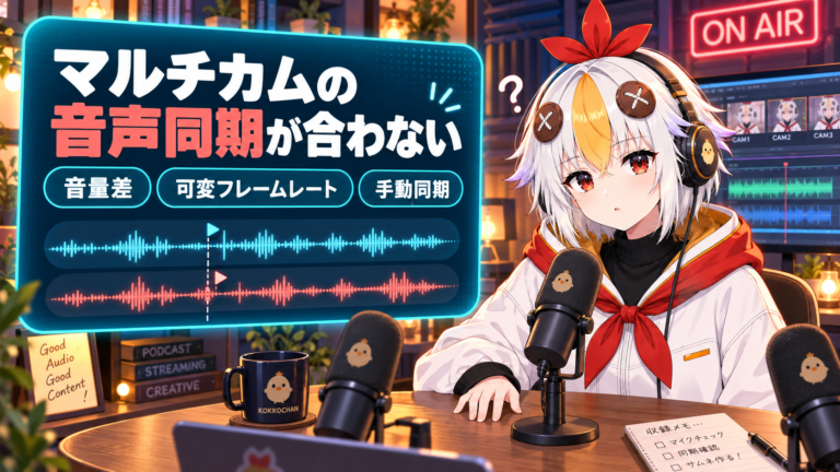 Premiere Proのマルチカムで音声同期が合わない時の直し方【2026年版】ずれる原因の切り分けとマーカーでの手動同期