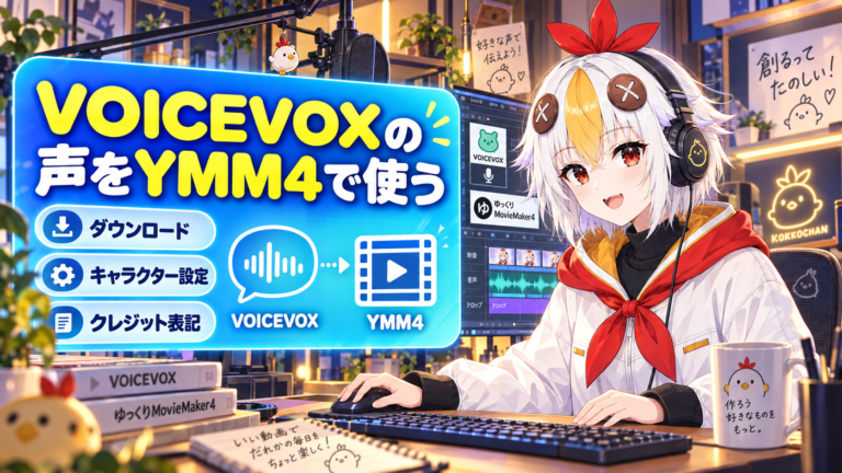 YMM4でVOICEVOXの声を使う方法【2026年版】キャラクターの追加とクレジット表記の注意